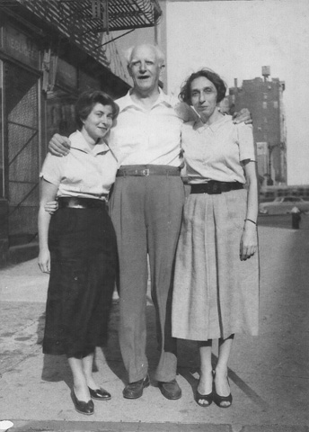 Fayga, Fritz e Hanna-Levy, Nova-Iorque, 1955