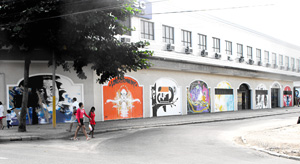 Grafites no SESC Duque de Caxias