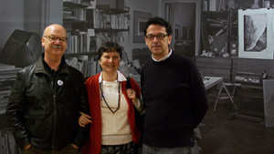 Carlos Martins, Noni Ostrower e Marcelo Araújo, Diretor da Pinacotecca