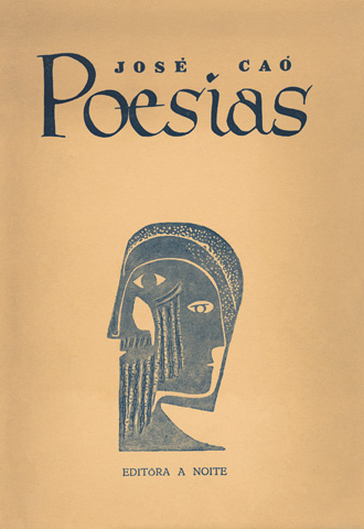 Capa de Poesias, de José Caó (Rio de Janeiro: Editora A Noite, 1951).